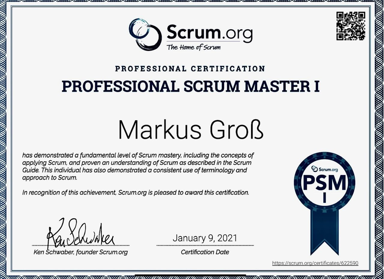 Wie man als SCRUM Master (PSM I) zertifiziert wird? 