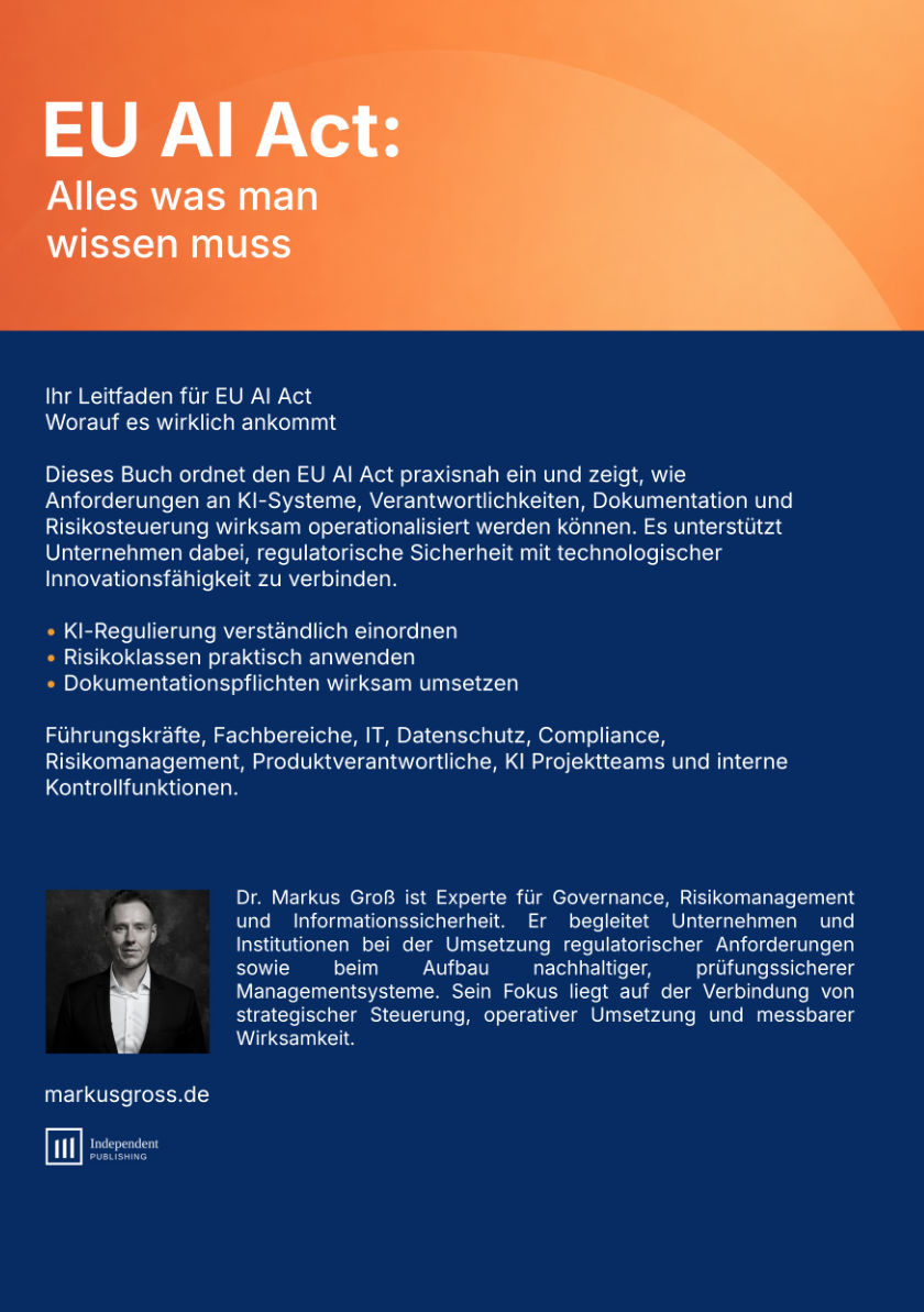 Rückseite EU AI Act:Alles was man wissen muss