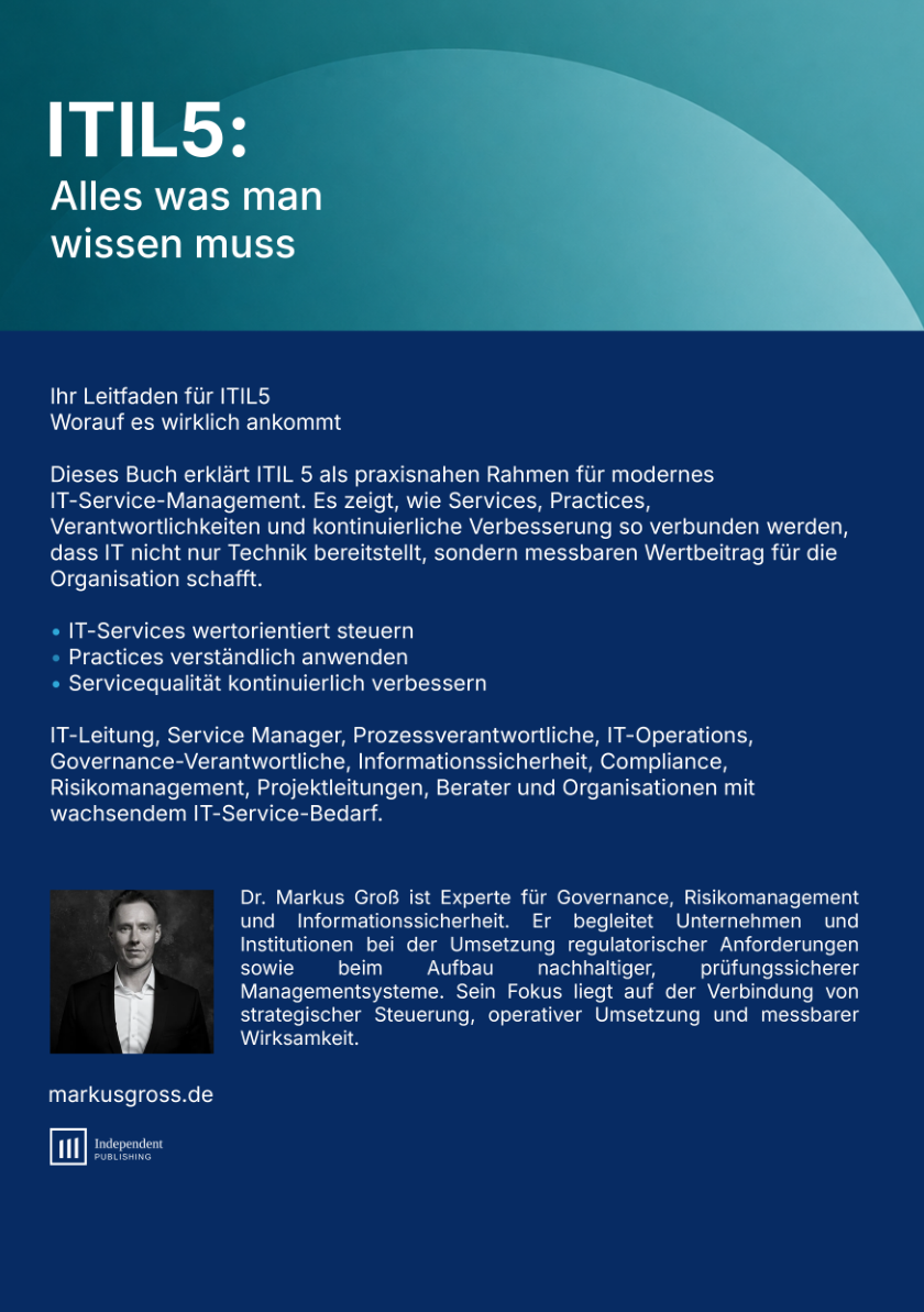 Rückseite ITIL5:Alles was man wissen muss